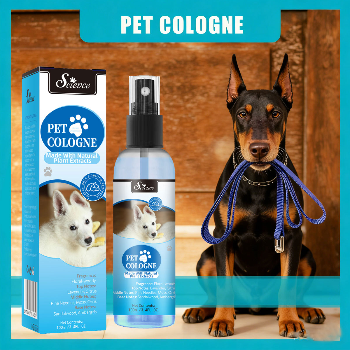 Perfume Fragrance Shampoo - Spray Deodorante per Animali Domestici 100